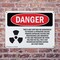 Signmission Radiation & Laser Sign, 7 in H x 10 in W, Plastic, Rectangle OS-2PACK-DS-P-710-L-2527 - alternate 2